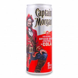 Напиток слабоалкогольный Captain Morgan&Cola ж/б