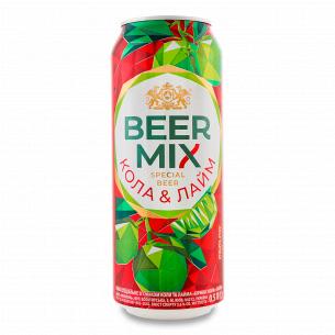 Пиво Оболонь Beermix кола-лайм ж/б