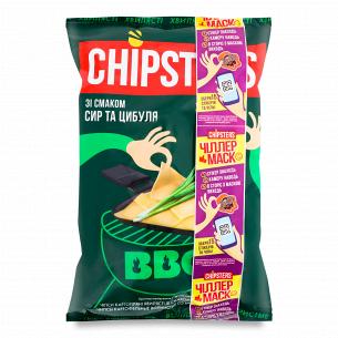 Чипсы Flint Chipster`s волнистые вкус сыр и лук