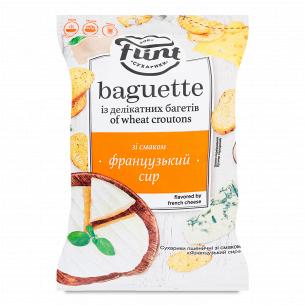 Сухарики Flint Baguette пшеничні Французький сир