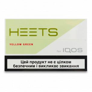 Виріб тютюновий для електронних нагрівачів Heets Yellow Green