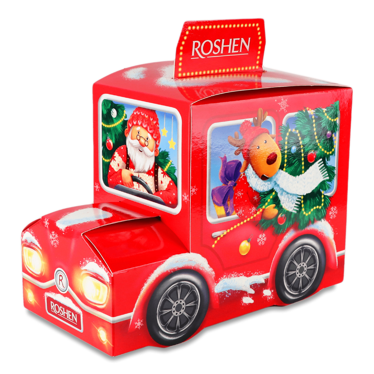 Подарок новогодний Roshen №3 Автомобиль Санты в Харькове с доставкой по ...