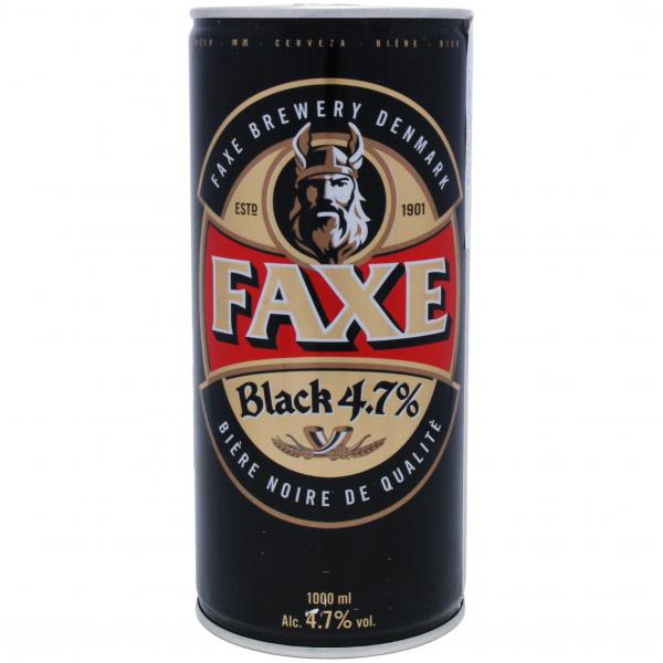 Пиво Faxe Black темное 4,7% ж/б