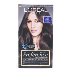 Краска для волос L`Oreal RECITAL Preference тон 4.01