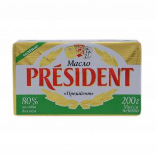Масло President  кислосливочное солёное 80%
