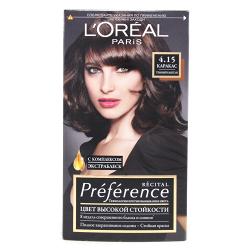 Краска для волос  L`Oreal RECITAL Preference тон 4.15