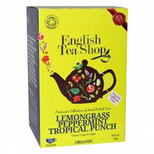 Чай травяной English Tea Shop лемонграсс, мята и тропический пунш