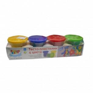 Набор для детского творчества Genio Kids Тесто-пластилин 4 цвета