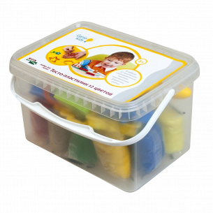 Набор для творчества Genio Kids Тесто-пластилин 12 цветов TA1068