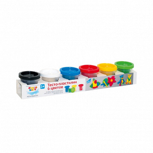 Набор для детского творчества Genio Kids тесто-пластилин 6 цветов