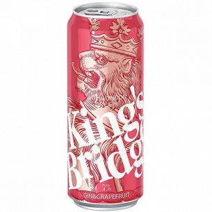 Напиток слабоалк King`s Bridge Джин-грейпфрут ж/б
