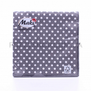 Салфетки Maki с рисунком бумажные 3-слойные M-21