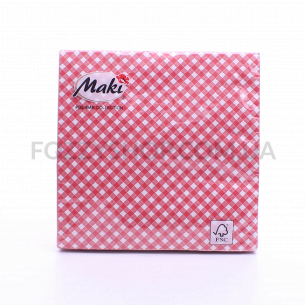 Салфетки Maki с рисунком бумажные 3-слойные M-17