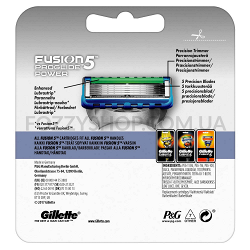 Сменные картриджи для бритья Gillette Fusion5 ProGlide Power (4 шт)
