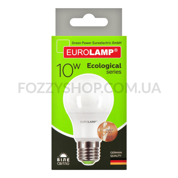 Лампа Eurolamp Led Eco P А60 10W 4000K E27