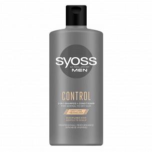 Шампунь-кондиціонер SYOSS MEN CONTROL для нормального та сухого волосся 440 мл