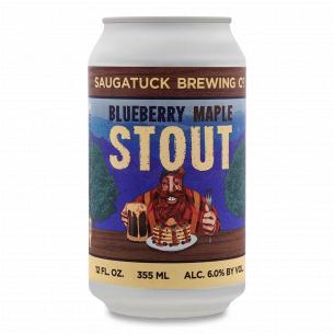 Пиво Saugatuck Blueberry MapleStout темное ж/б