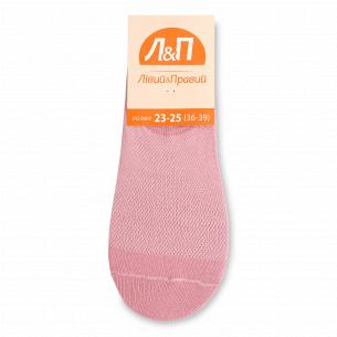Шкарпетки жіночі Лівий&Правий слід сітка рожеві р.23-25