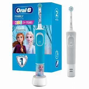 Набір електричних зубних щіток Oral-B Family Edition, 2 шт.: Vitality & Kids Холодне Серце 2