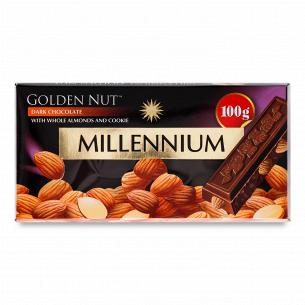 Шоколад чорний Millennium Golden Nut з мигдалем