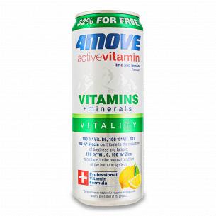 Напій 4move Active vitamins + minerals негазований безалкогольний з/б