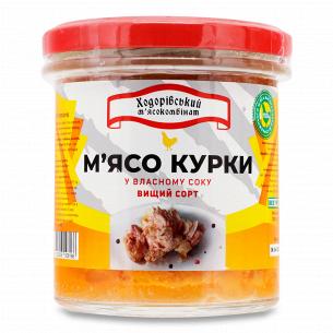 Мясо курицы Ходорівський МК в собственном соку с/б