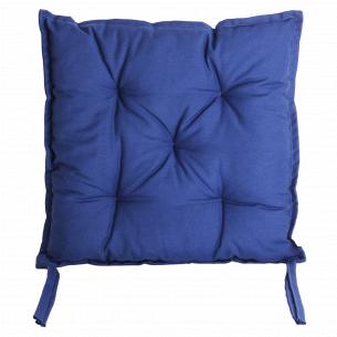 Подушка Прованс на стілець синя 40х40