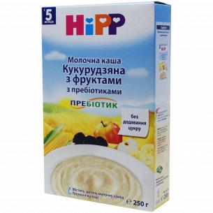 Каша кукурузная HiPP молочная с фруктами с пребиотиками